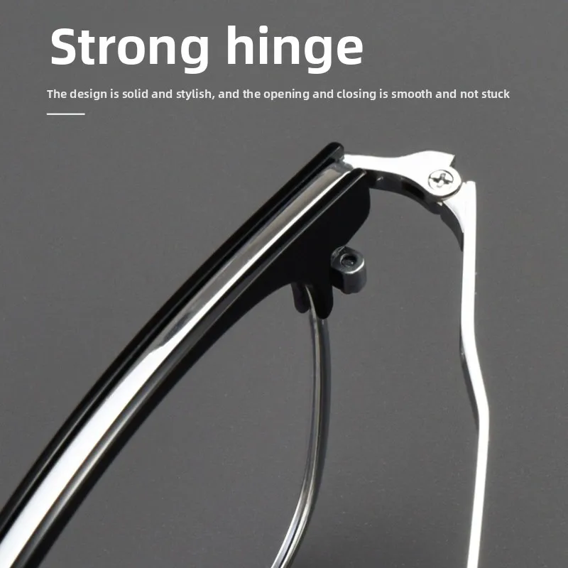 SZTZX ريترو تنوعا التيتانيوم اللونية نظارات للقراءة الضوء الأزرق حجب قصر النظر نظارات النظارات الطبية التقدمية #4