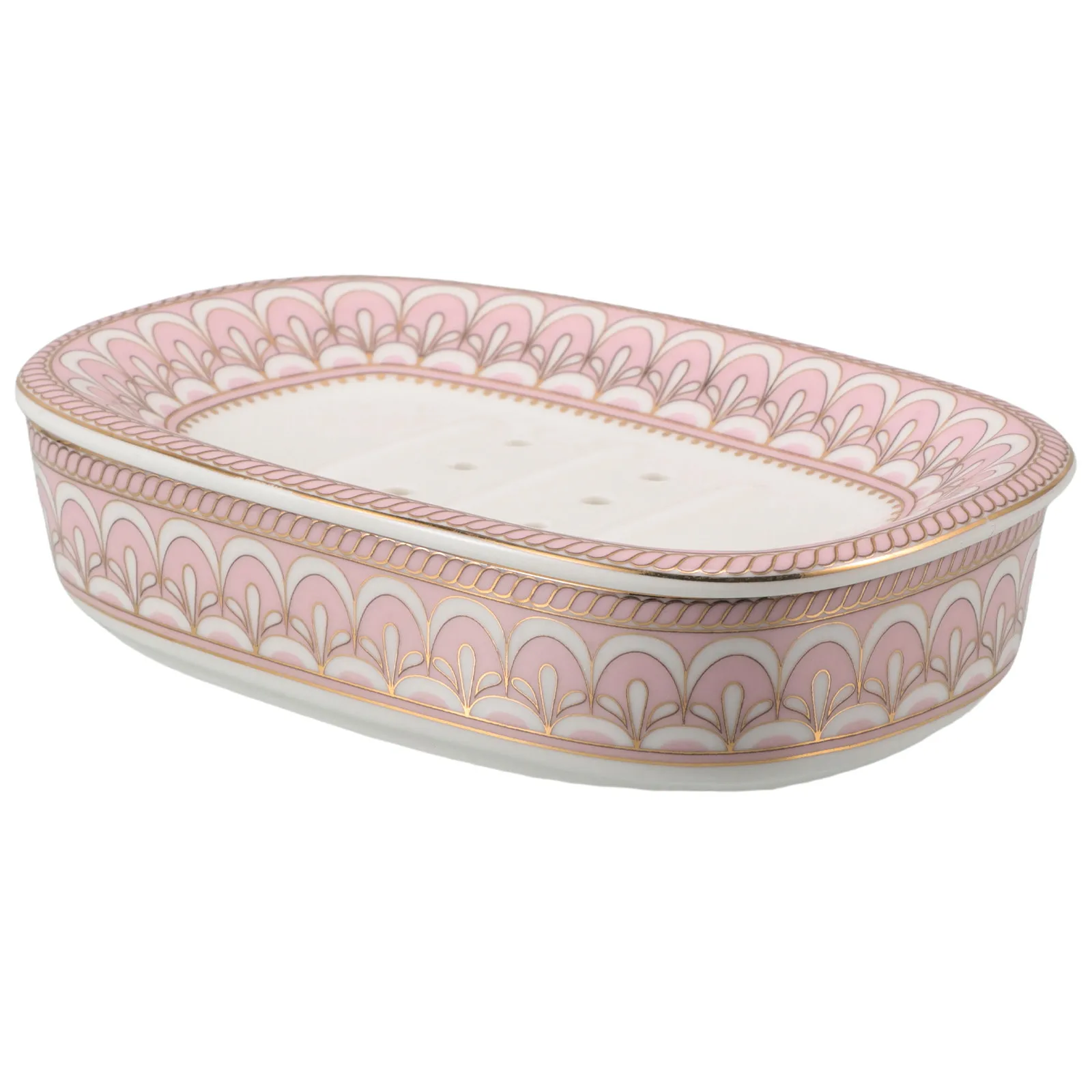 

Ceramic Drainage Soap Box Holder Self Draining Soap Tray Bathroom Shower Sponge Storage Organizer Bathroom Storage Box