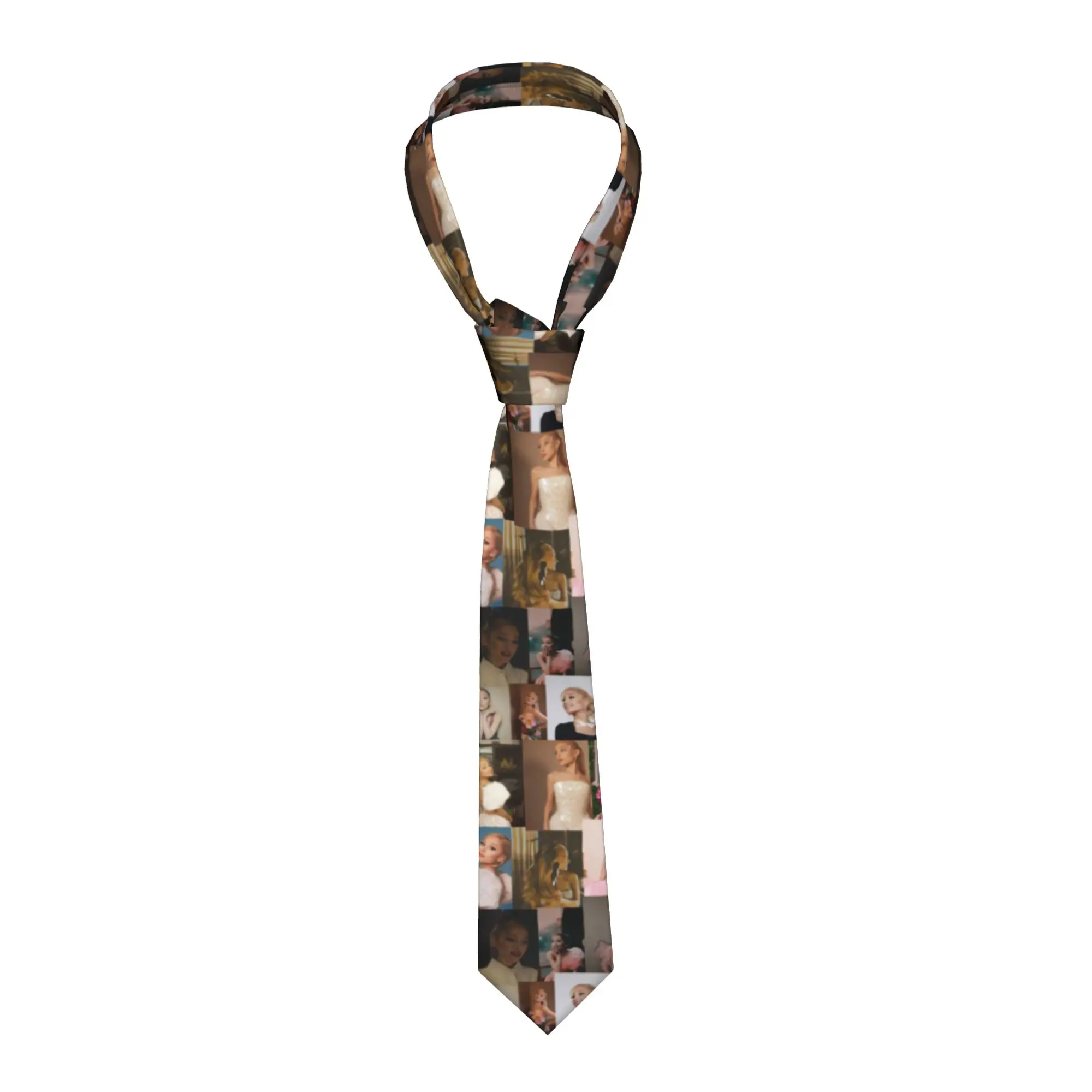 

Галстуки унисекс Ариана Гранде, 8 см, с милым мультяшным рисунком, узкие повседневные аксессуары для мужчин