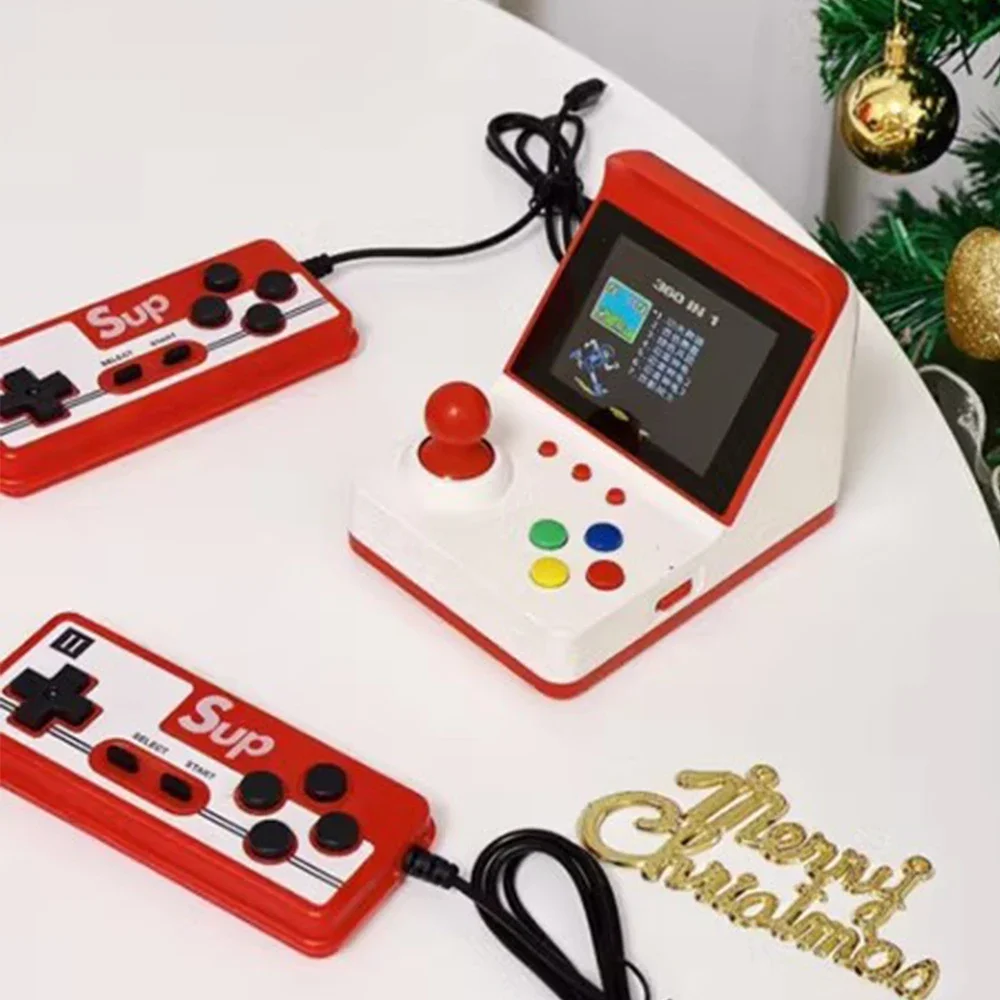 Super Mario Retro Portable Mini Video Game Console 8 Bit 3.0 Inch Color LCD Kids Game Player Built in 360 in 1 With handle Games