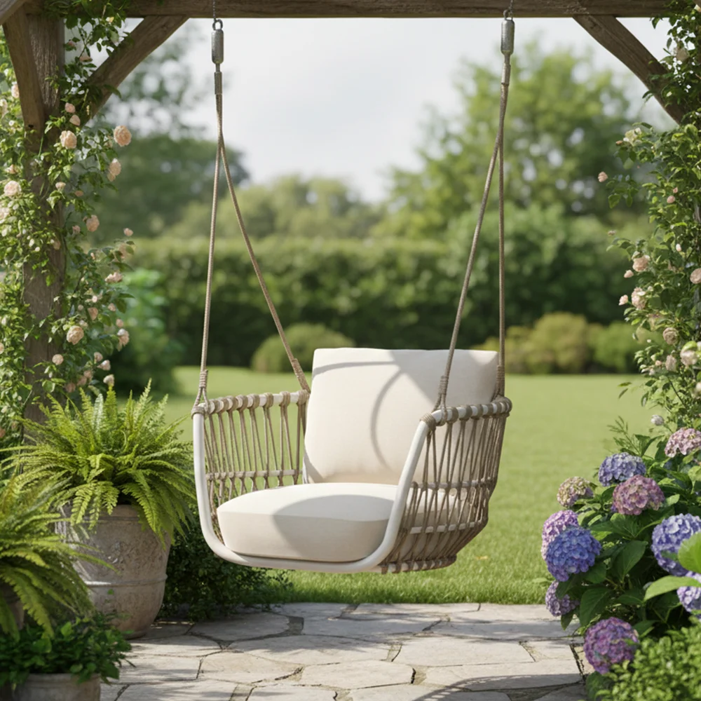 2026 Outdoor Hanging Chair Hammock Style Garden Swing Furniture Quick Dry Cushion Balcony Porch Resort Usepromote sales