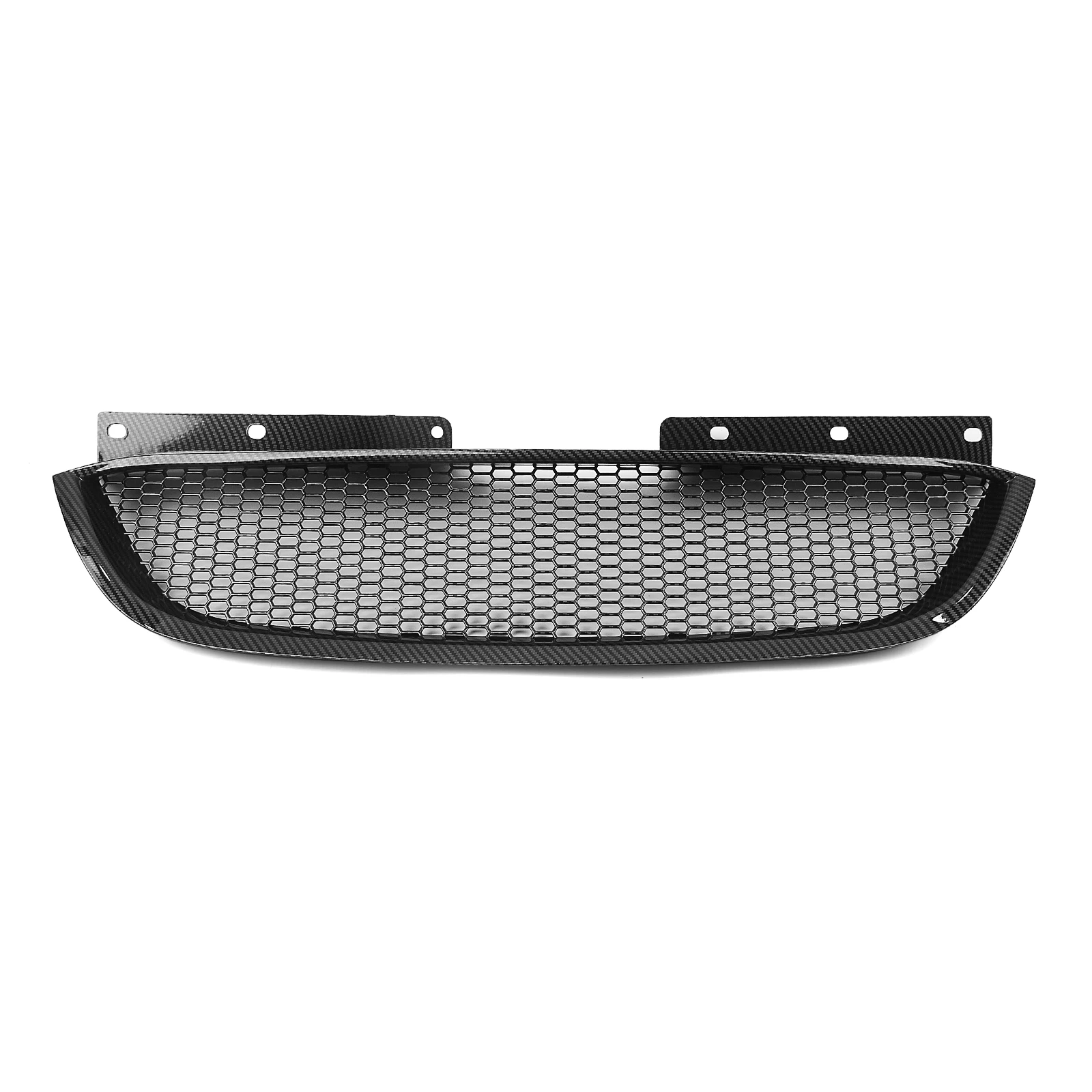 Racing Grill Frontgrill für Hyundai Genesis Coupe 2008–2012, Carbon-Look/Glanz/Mattschwarz, obere Stoßstangenhaube, Netzgitter