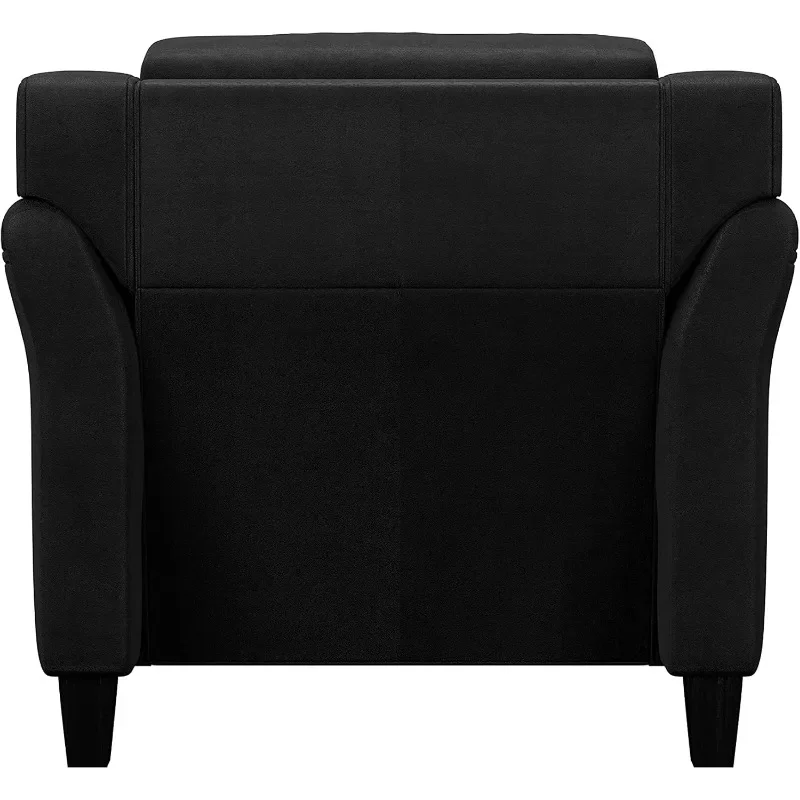 Sillón de brazo, 35,4 "W x 32,0" 32,7 D x "H, negro