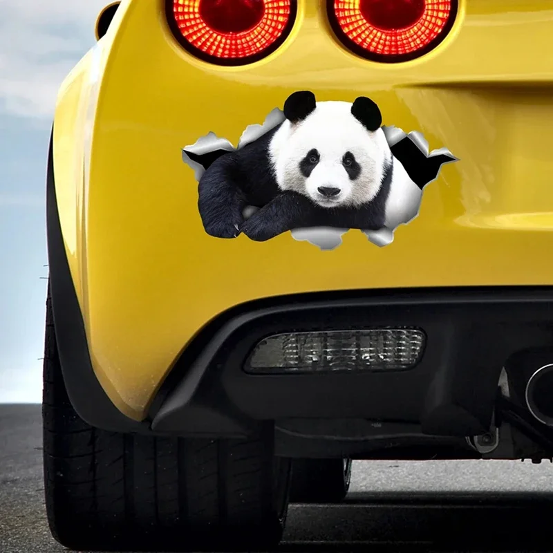 Car Sticker Panda Pet Animal Waterproof Vinyl Decal Car Accessories Decor,15CM