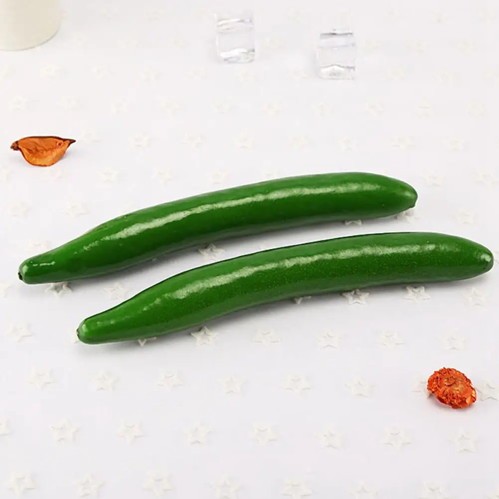 Fancy Foam Cucumber Wear-resistance Photography Props Smooth Surface Simulation Kitchen Model Accessories