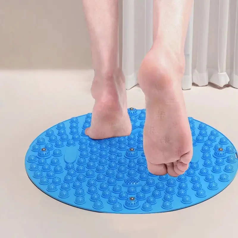 1/2 pezzi durevole morbido silicone tappetino per massaggio ai piedi piede adulto tappetini da corsa ultra-lenti piastra di pressione del piede ispessita