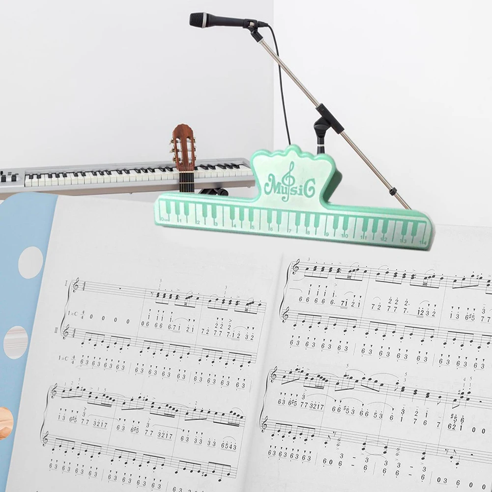 Guitar Stand Song Book Page Holder-Clip ABS Music Note Clamp Sheet For Guitar Violin Score-Folder Accessories