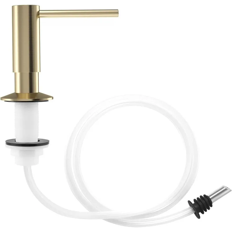 Brushed Gold Sink Soap Dispenser Kit - 47