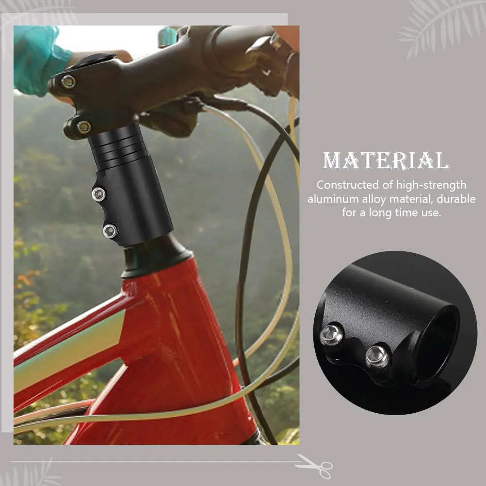 

2 Pcs Handlebar Extender High Bike Handlebar Extender Strength Aluminum Durable Mountain Bike Fork Stem Riser Extension Supply