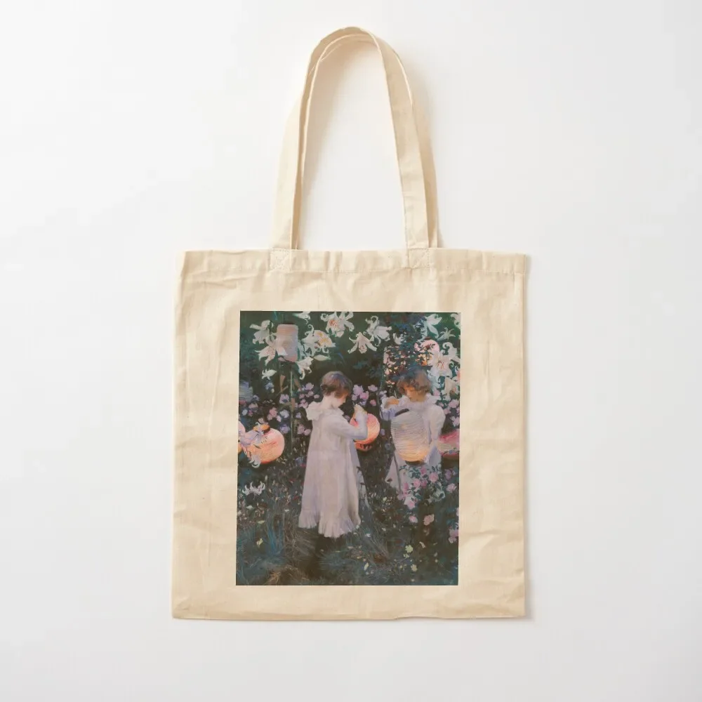 

Carnation, Lily, Lily, Rose - John Singer Sargent Tote Bag tote canvas Big custom Canvas