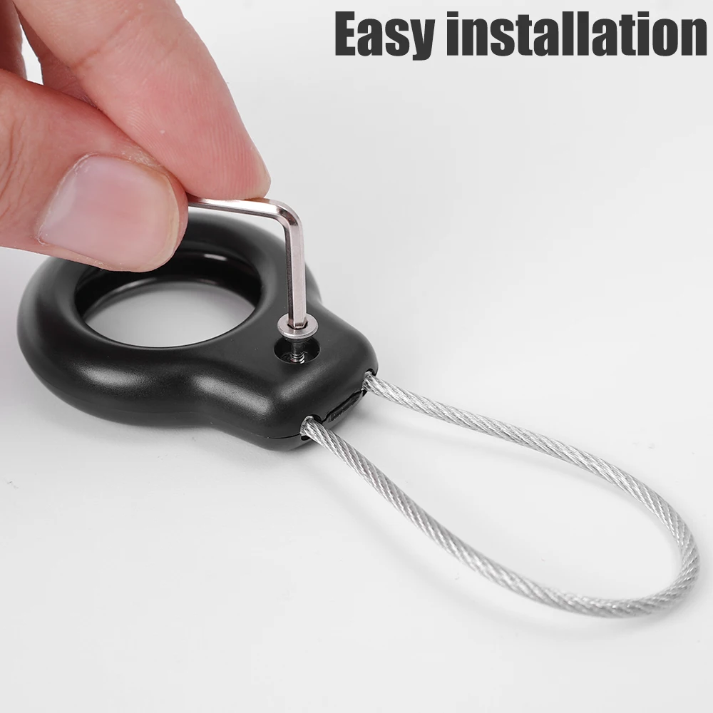 For Apple Airtag Air Tag Safety Lock Protector Case Secure Holder with Lanyard Keychain Anti Lost Location Tracker Cover