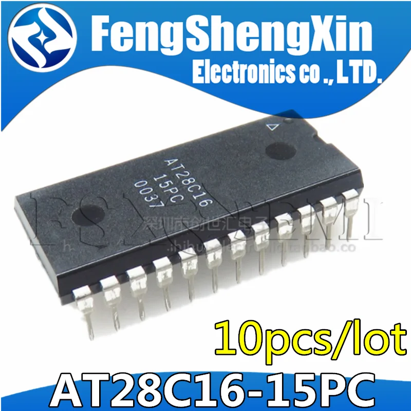 10pcs AT28C16-15PC DIP24 AT28C16-15 DIP AT28C16 DIP-24 E2PROM IC