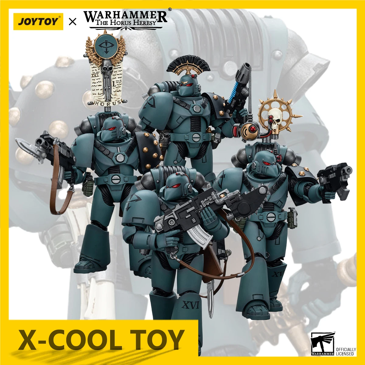 JOYTOY Warhammer Horus Heresy Sons of Horus Action Figure MKVI ยุทธวิธี Squad Joint Movable Figurine Collection ของเล่น