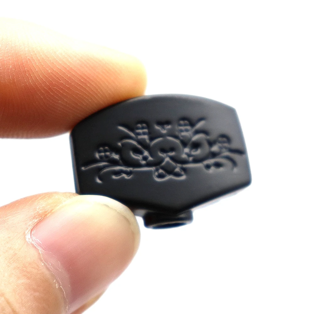 6pcs Guitar Tuners Machine Head Buttons Metal Carved Square Button for Electric Guitar