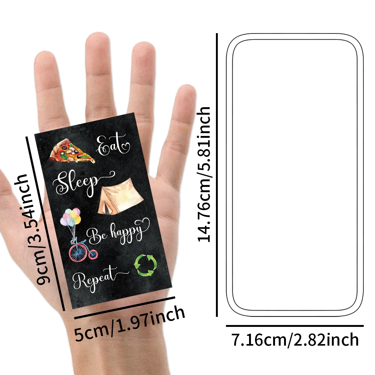 60pcs Inspirational Cards Motivational Lunch Box Notes,Chalkboard Message Cards with Quotes,Positive Affirmations Card for Women