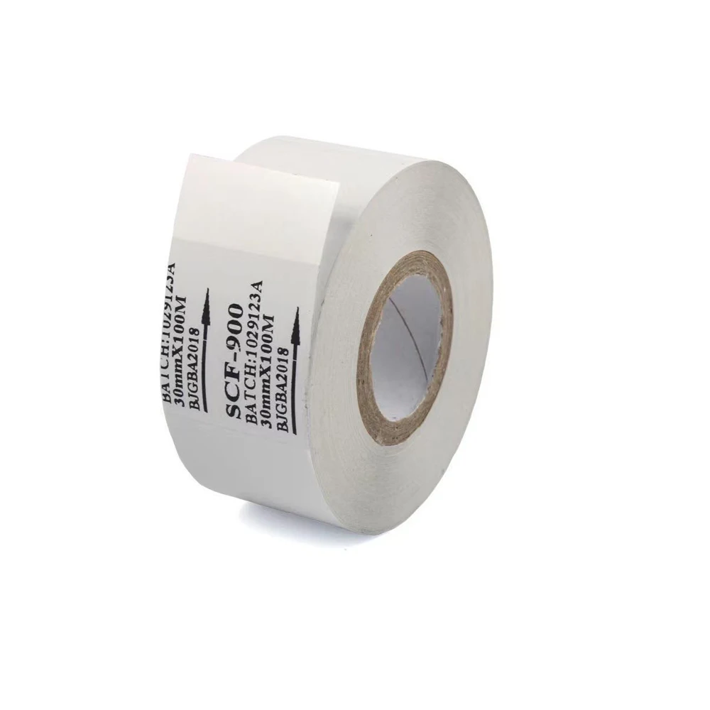 Imagem -05 - White Printer Ink Ribbon Tipowriter Tape Data Coding Hp241 Dy8 Tj08 Dy9 Dy6 25 mm 30 mm 35 mm x 100m 10 Peças