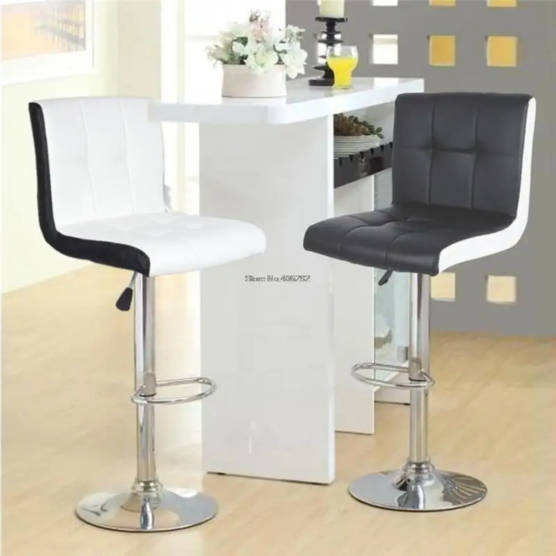 

2Pcs PU Leather Bar Stools Modern Bar Chair Leisure Swivel Chair Rotating Lift Chair Home Kitchen Counter Tabouret De Bar HWC