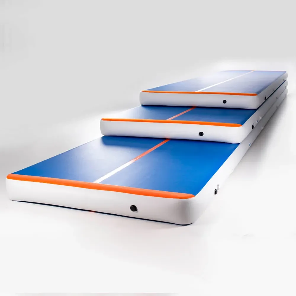 풍선 에어 트랙 체조 매트 훈련 매트 전기 펌프로 훈련을 위한 11m 12m 13m 체조 트랙