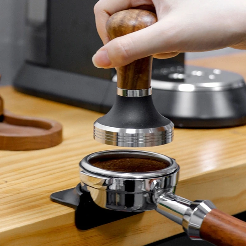 Coffee Tamper Mat Silicone Mat, Espresso Tampering Corner Mat, Versatile Coffee Tools, Silicone Mat for Various Portafilter Size