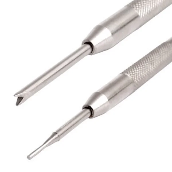 

Stainless Steel Watch Band Remover Handle Double-Ended Design for Bar Installation and Watch Repair