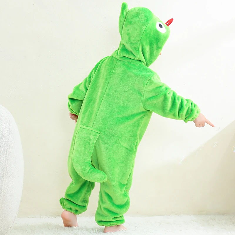 هالوين زي الحرباء الطفل ارتداءها الشتاء مقنعين أفخم رشاقته سستة نيسيي لعوب الكرتون الحيوان السروال القصير فستان مناسبات