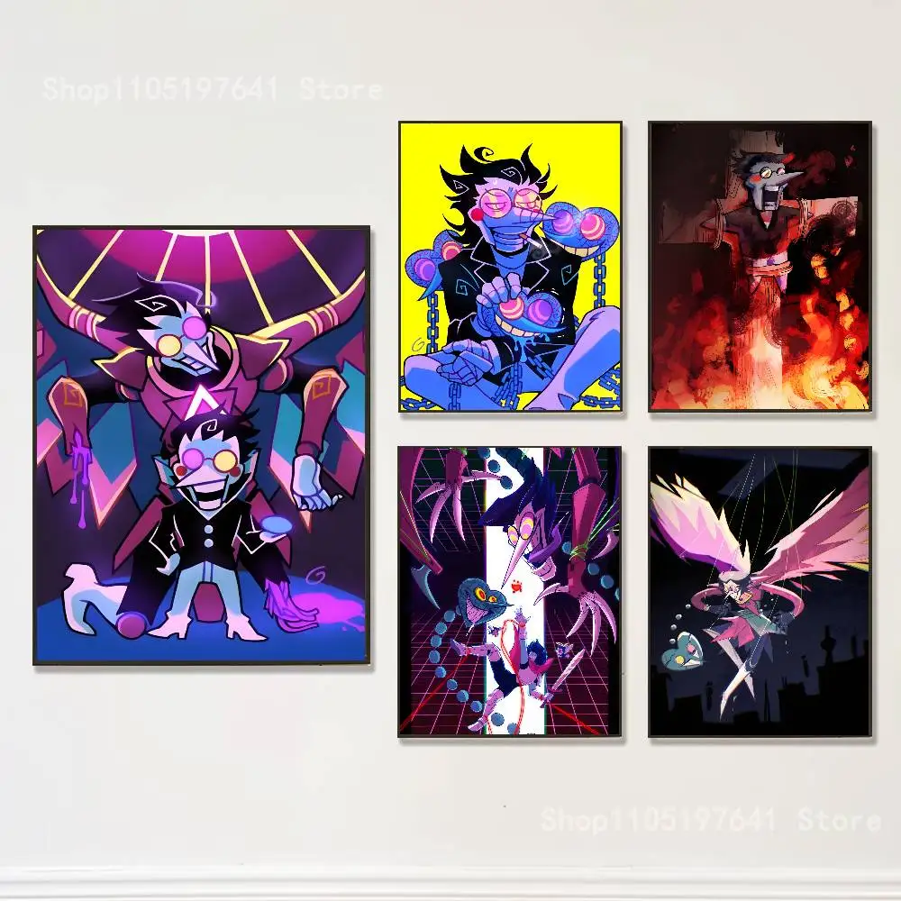 

Game D-Deltarune Spamton Poster Multi-Purpose Wall Art for Living Room Bedroom Office Hallway Bar Home Decor Gift