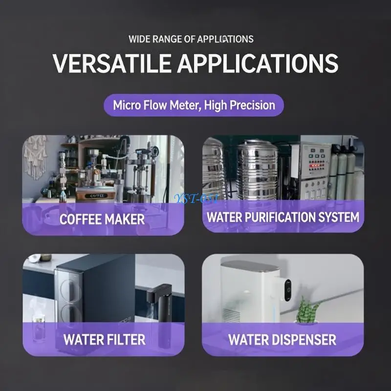 E15A Accurate Water Flows Measurement Sensors With Quick Design For Home Appliances