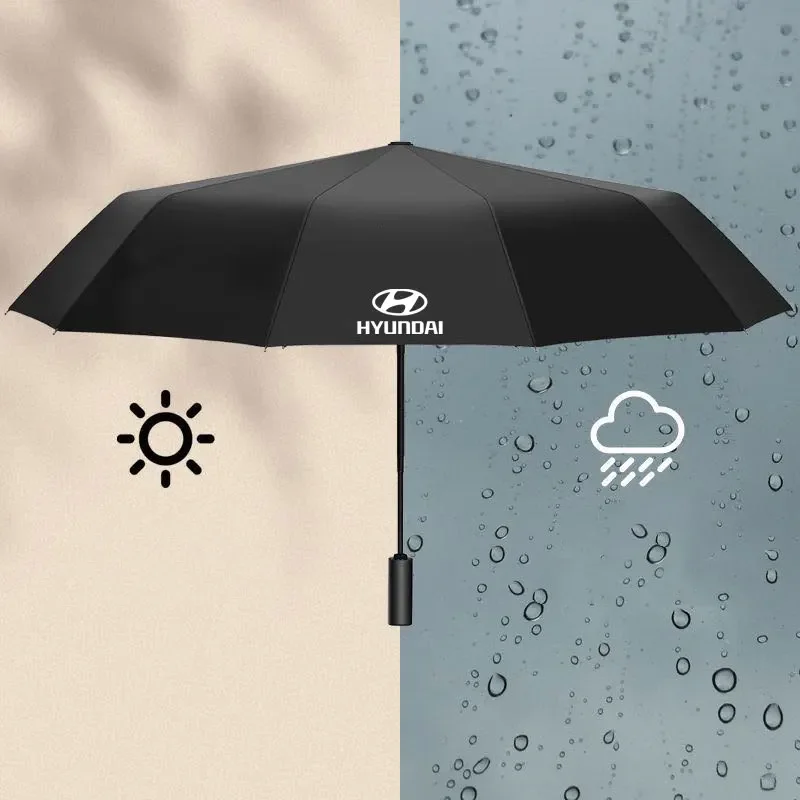 Windproof Umbrella Fully Automatic Parasol For hyundai Accent Azera Elantra ioniq Palisade Tucson Tuscani Veloster Accessories