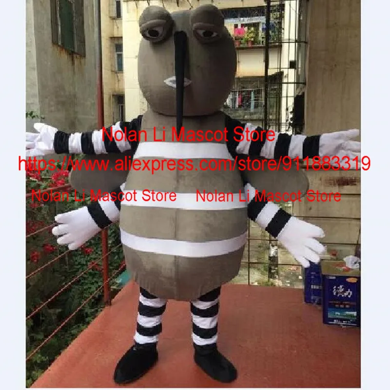 

High Quality Black Mosquito Mascot Costume Adult Cartoon Suit Insect Halloween Birthday Party Carnival Fancy Dress Gift 1165