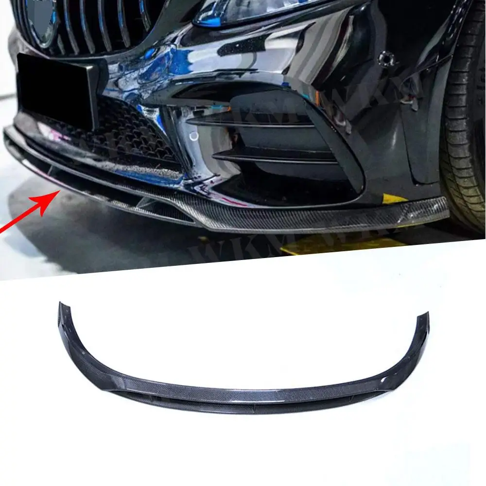 

Carbon Fiber FRP Front Bumper Lip for Mercedes Benz C Class W205 C43 AMG 2019-2021 Front Bumper Chin Lip Spoiler