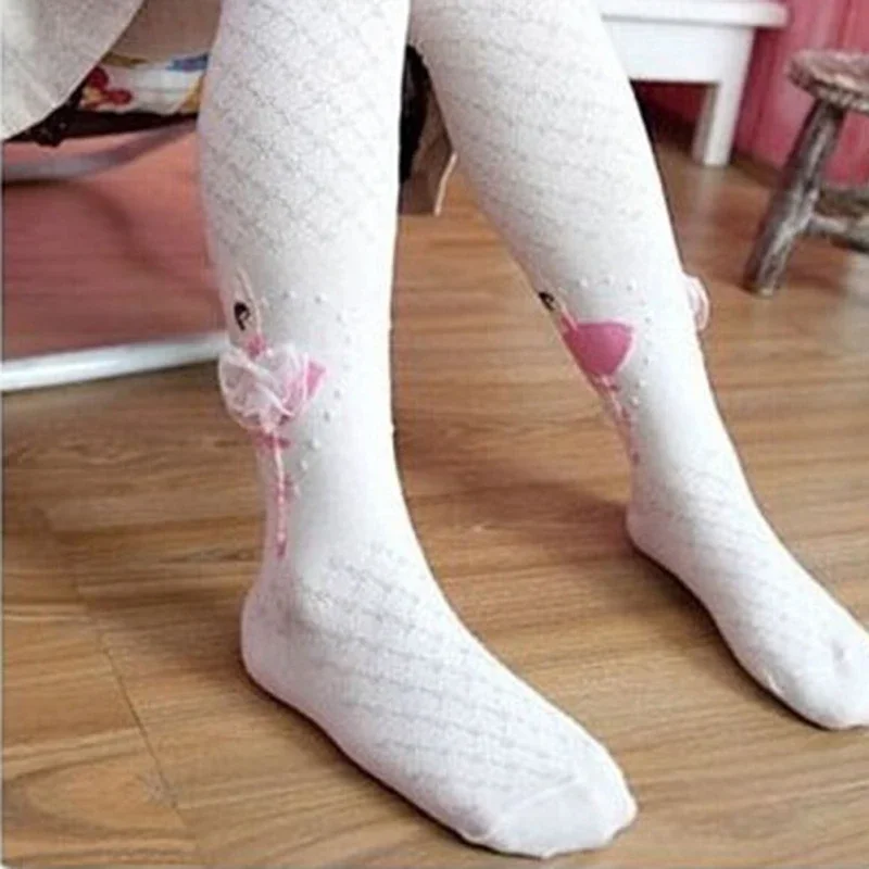 Toddler's Tights Cotton Ballet Dance Pantyhose Cute Soft Knitted Tights for Kid's Stocking 25-36 Months Kids Clothing