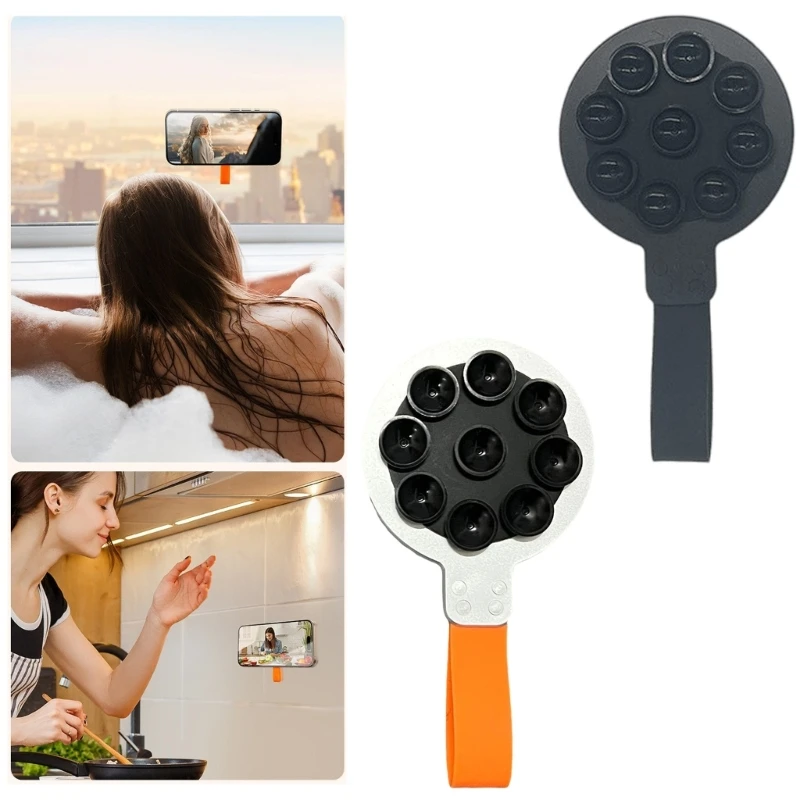 Versatile Silicone Suction Cup Phone Mount with Attachment Multiple Use Phone Dock for Easy Hands Freeings View K1KF