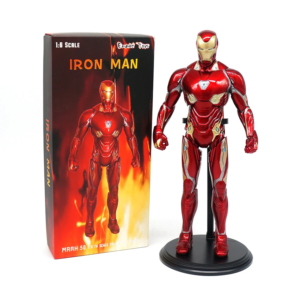 Empire Toys Ironman Figure MK50 Super Hero Comic Action Figure Model Toys Joint Movable Doll Room Ornament Gift