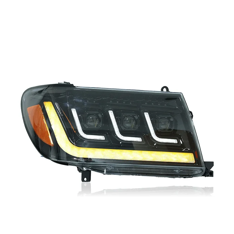 Suitable for 02-07 Toyota Land Cruiser LC100 headlight assembly modification to LED daytime running lights