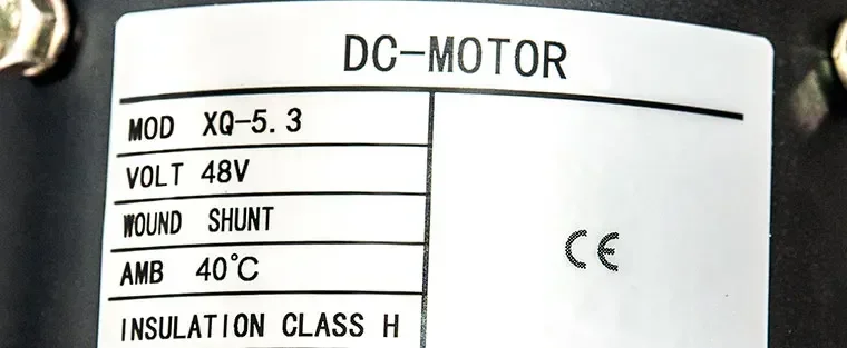 48 V/5,3 kW DC SepEx Motor 19 Zähne Spline, Geschwindigkeitssensor für Mar-Shell, E-AGLE und LVTONG Golfwagen usw.