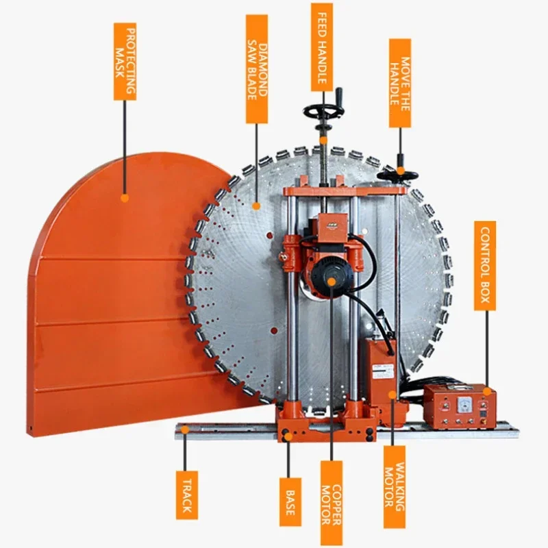 Reinforced Concrete Wall Cutting Machine, Door and Window, Wall Cutting Machine, High-power Wall Cutting Machine 800MM