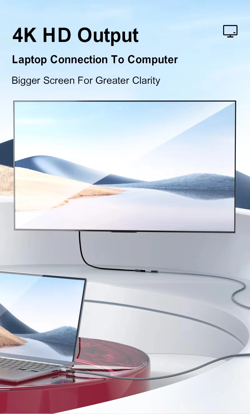 USB C 3.2 Gen 2X2 Cable 4K@60Hz Video Output 20Gbps High Speed Data Transfer 100W 5A Fast Charging for iPhone 16 MacBook Pro