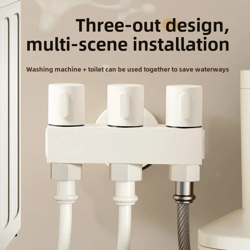 Torneira uma em três saídas