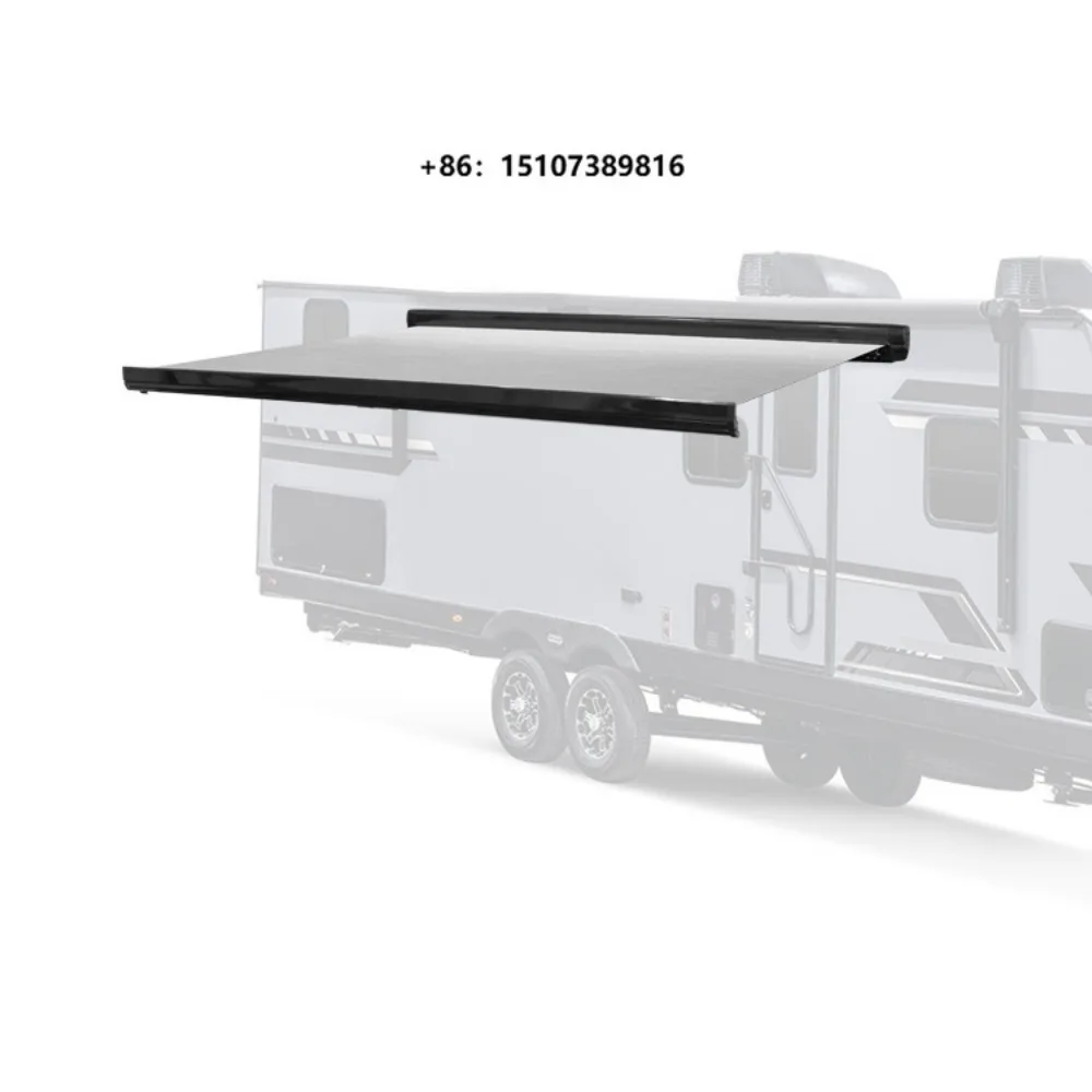 Two Mode Electric Camper Truck Awning RV Accessories Heavy Duty Waterproof UVproof Outdoor PVC Fabric Caravan RV Awning