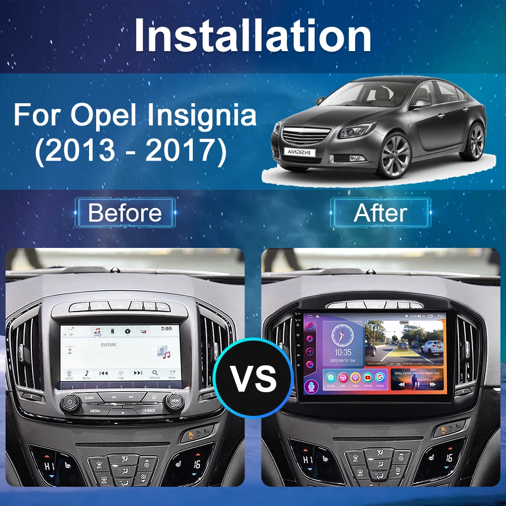 Mobil Pemutar Video Multimedia untuk Opel Insignia 2013 2014 2015 2016 2017 Radio Android Auto Carplay GPS Navigasi Layar Sentuh 4G