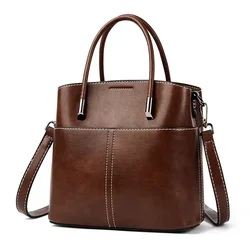 Genuine Luxury Women Handbags and Purses Brand Designer Crossbody Bags High Quality Leather Shoulder Messenger Bag Casual Totes