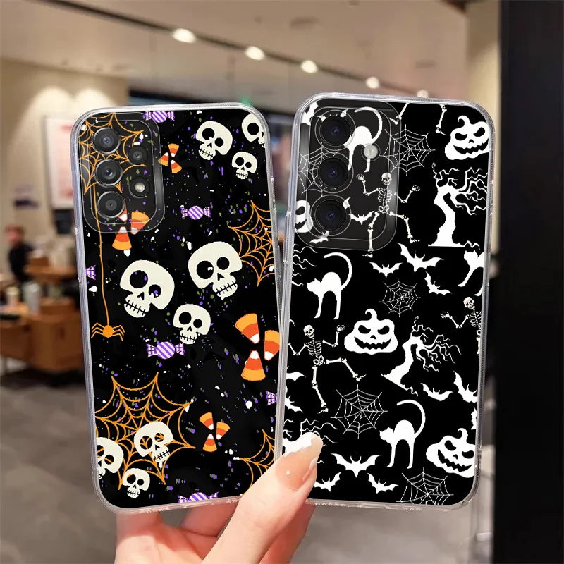 เคสโทรศัพท์ลายผีฮาโลวีนสุดเท่สำหรับ Samsung Galaxy A55 A23 A15 A14 A56 A36 A13 A34 A35 A26 A24 A33 A73 A54