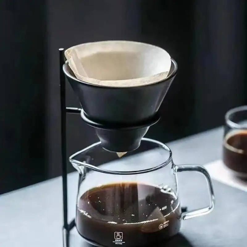 1Pc Hand Brewed Coffee Stand Outdoor Filter Cup Drip Pot Cold Extraction American Style