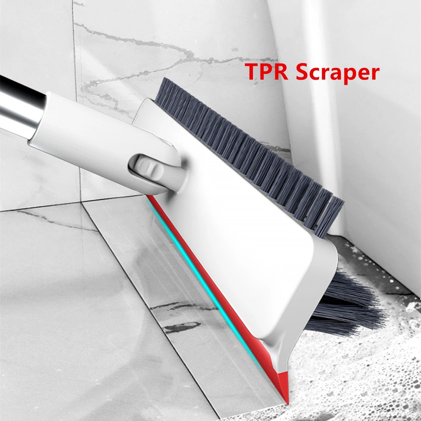 Multi-Purpose Cleaning Brush, Long Handle Floor Wall Tile Cleaning Brush, Scrubbing Cleaning Brush, No Dead Corner Cleaning Tool