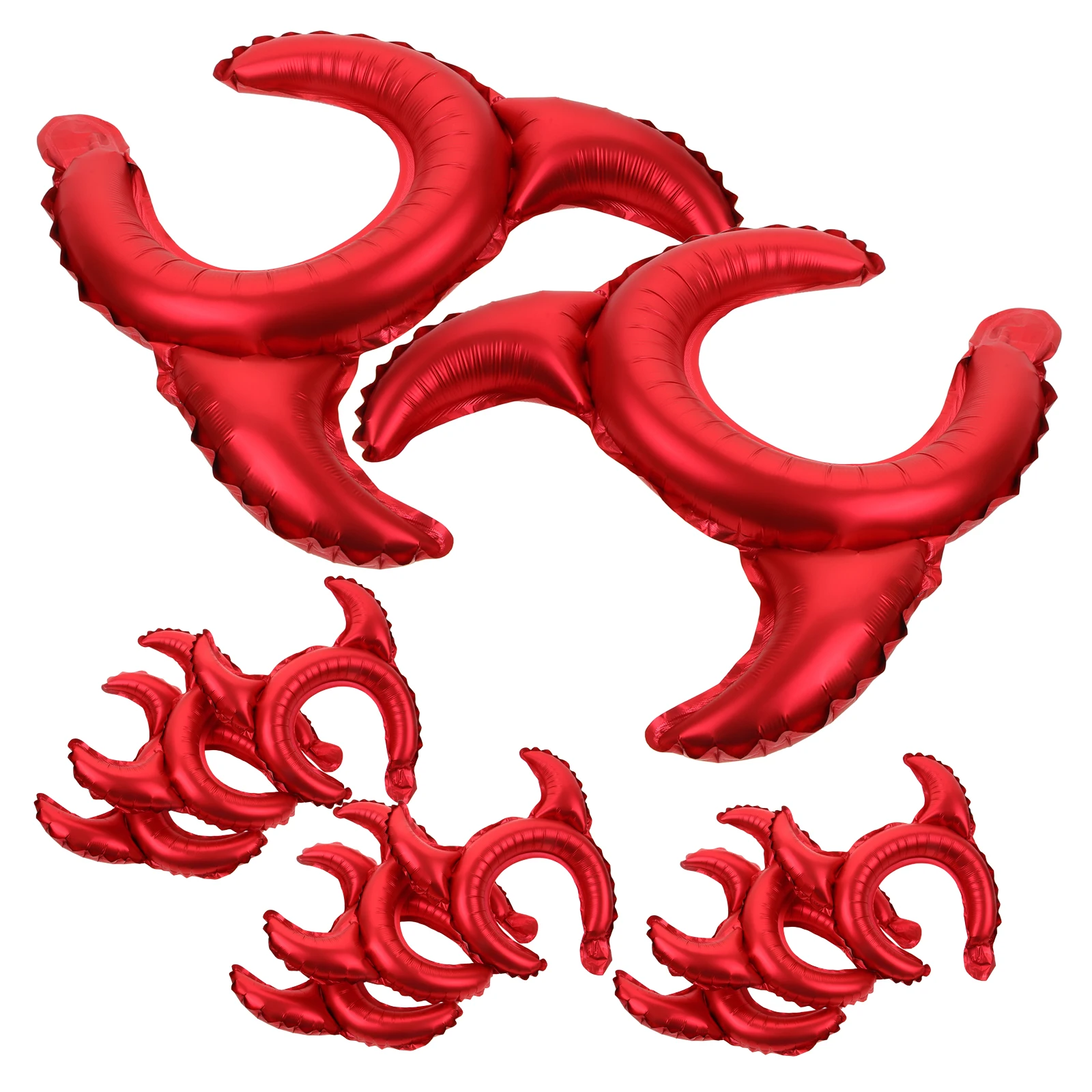 

25Pcs Large Halloween Horn Headband Inflatable Aluminum Film Balloons Party Decorations Creative Costume Props