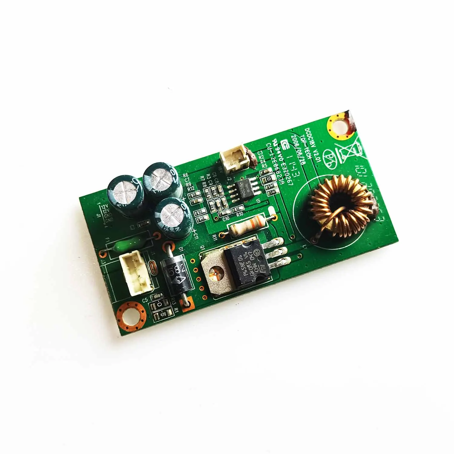 Barra de alto voltaje LED E320267 CU-12E06823A, placa de corriente constante, DCDC18V V2.01, TOP-TECH