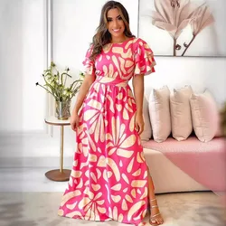 Elegant African Dresses For Women Dashiki 2024 Summer Autumn Maxi Dress Ladies Traditional African Clothing Fairy Long Dress