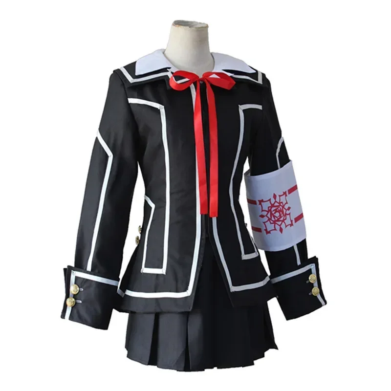 Anime Vampire Knight Souen Ruka/Kuran Yuki School Uniform Cosplay Girl Halloween Party JK Outfit (Coat Shirt Skirt Tie) C104M290