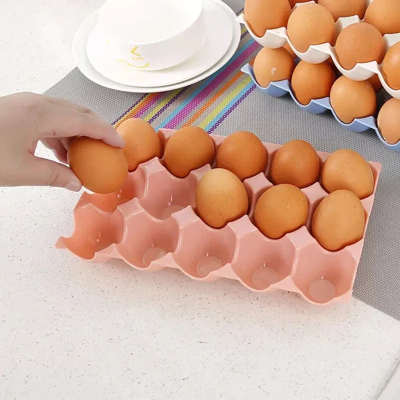 15 Grids Pack Egg Storage Box Stackable Anti-collision And Broken Egg Tray Holder For Household Kitchen Refrigerator Organizer