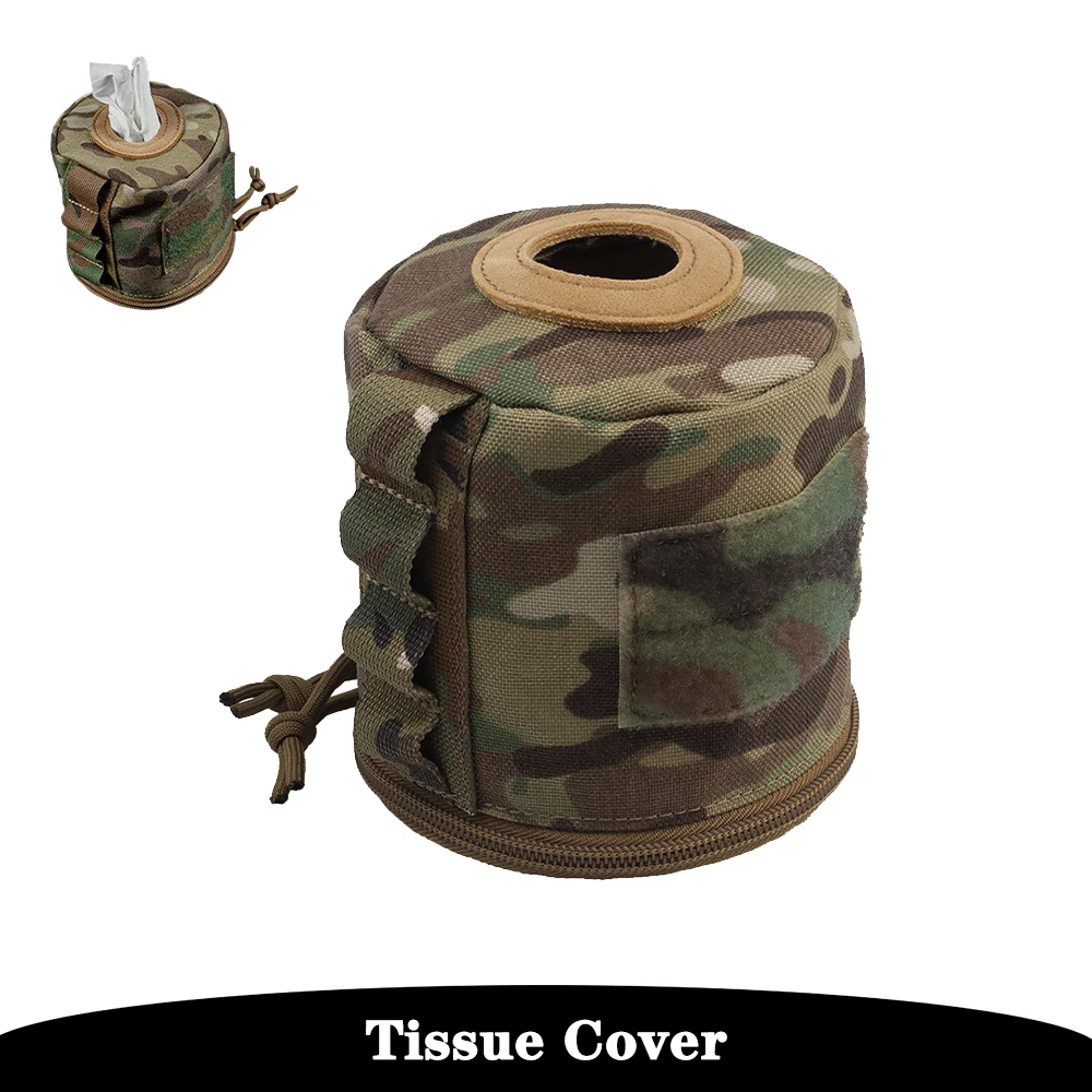 Tactical toilet roll holder MOLLE hanging bag portable roll paper storage bag for car bathroom airsoft camping Wrap tissue sets